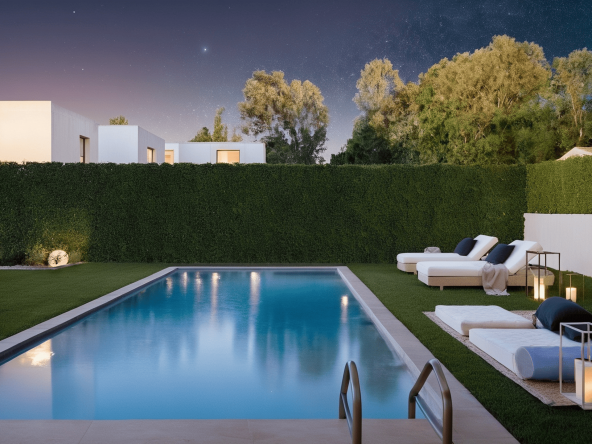 vista piscina